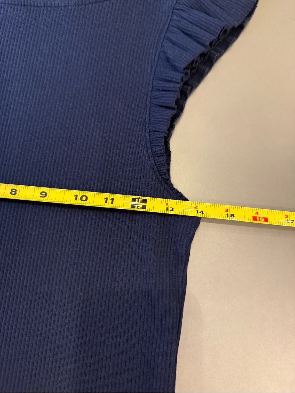 J. Crew Navy Ribbed Top - Picture 8 of 8